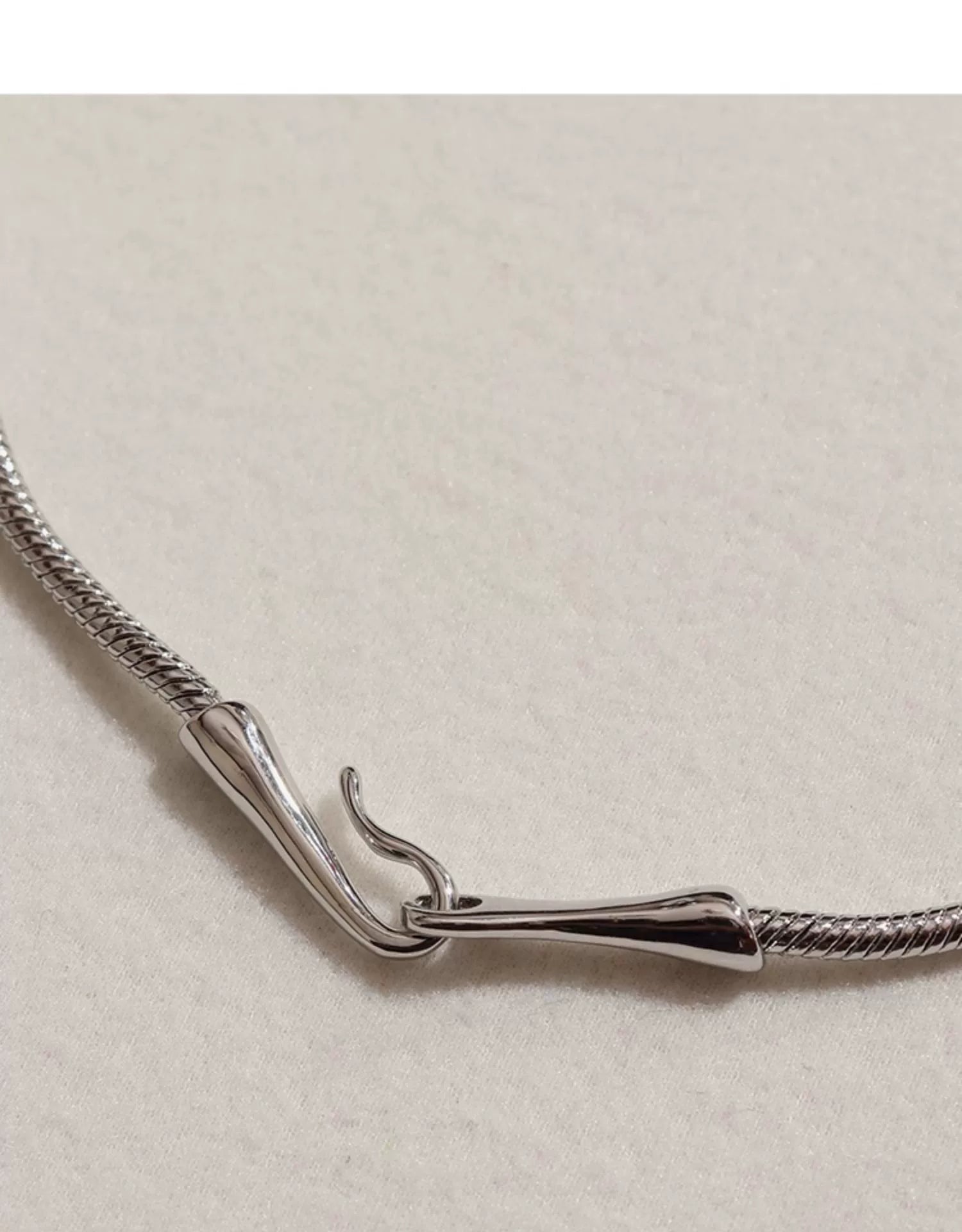 Hardware Hook Pendant Necklace Gold & Silver