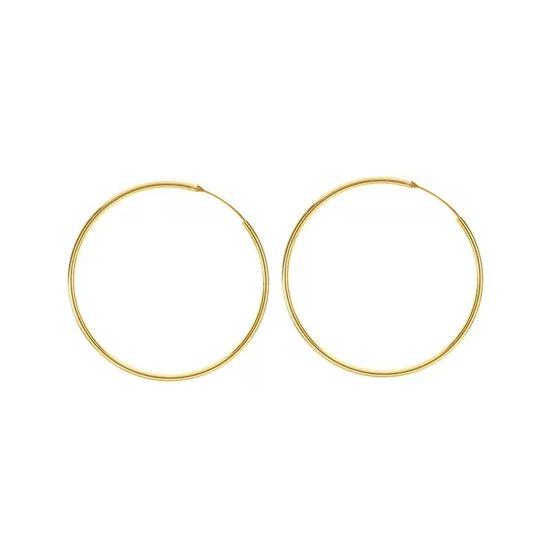 Oblession Essentials Gold Endless Hoop 7/6/5/4/3.5cm