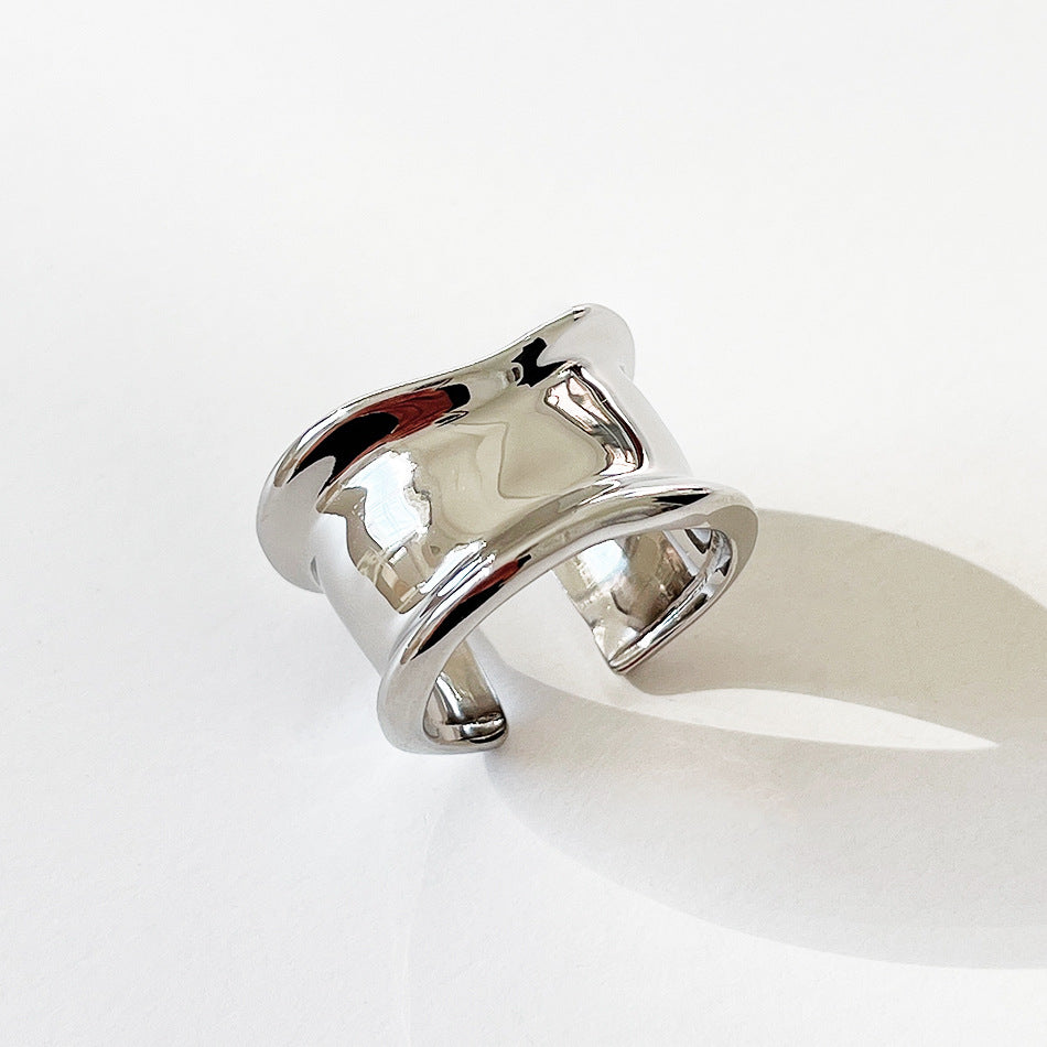 Modernism Contour Ring 1837 Wide Band S925 Silver