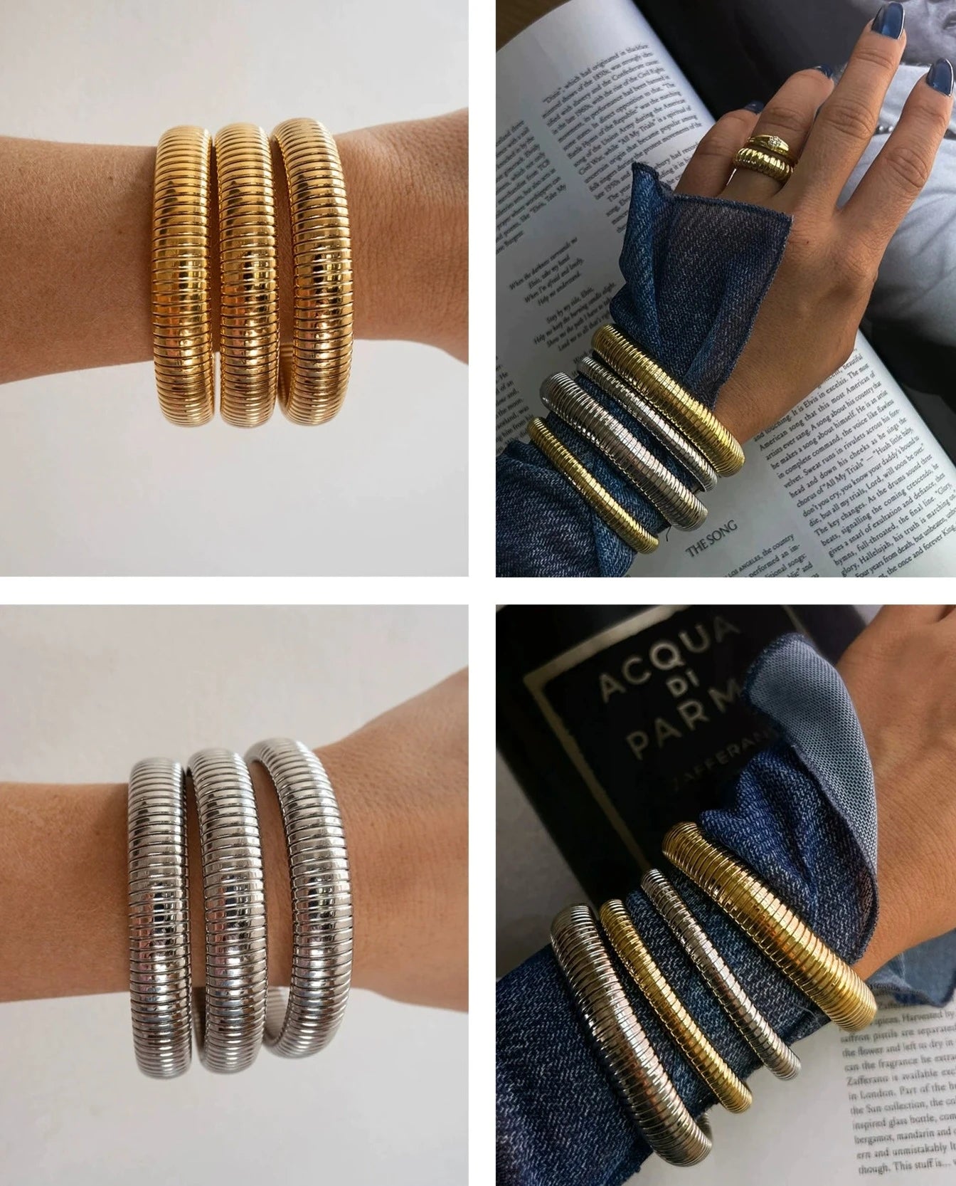 Flex Snake Bracelets Gold/Silver