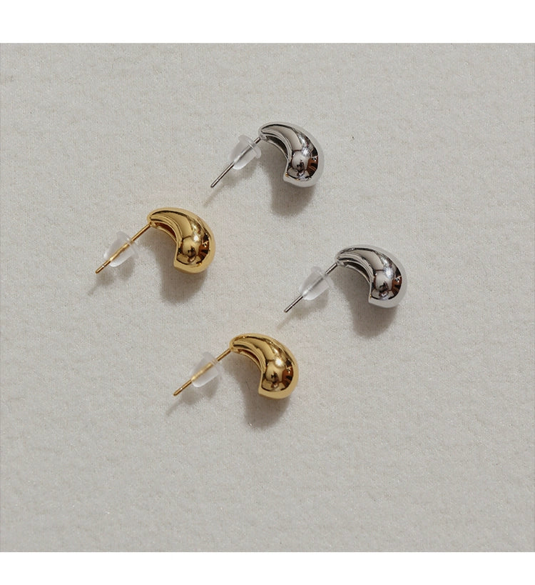 Lucy Chestnut Stud Earrings Gold & Silver