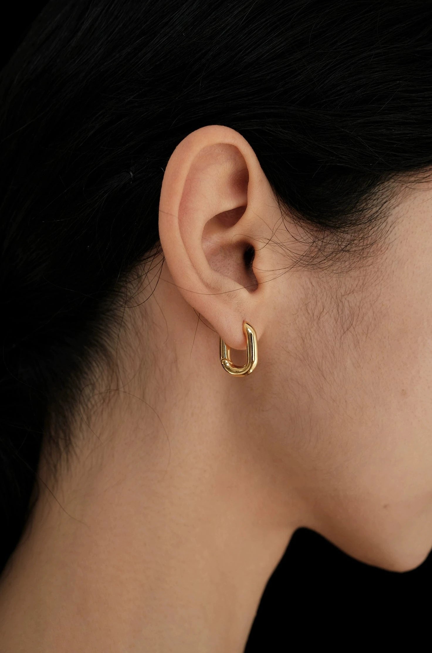 Oblession Essentials Square Hoops Large & Small Gold