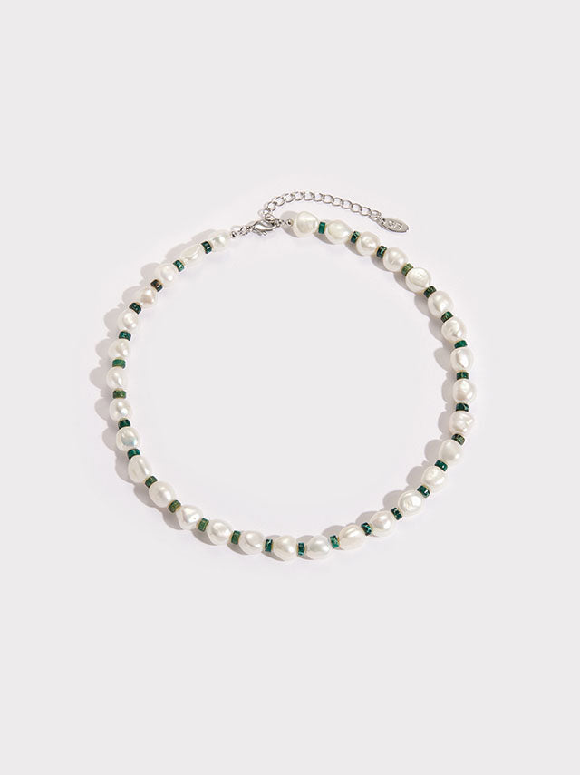 Beatrice Freshwater Pearl & Turquoise Necklace