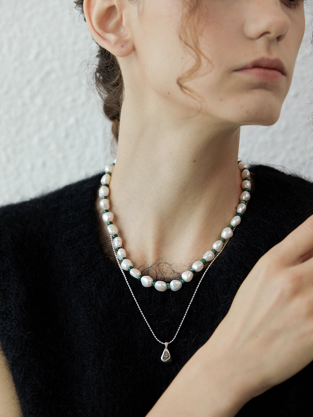 Beatrice Freshwater Pearl & Turquoise Necklace