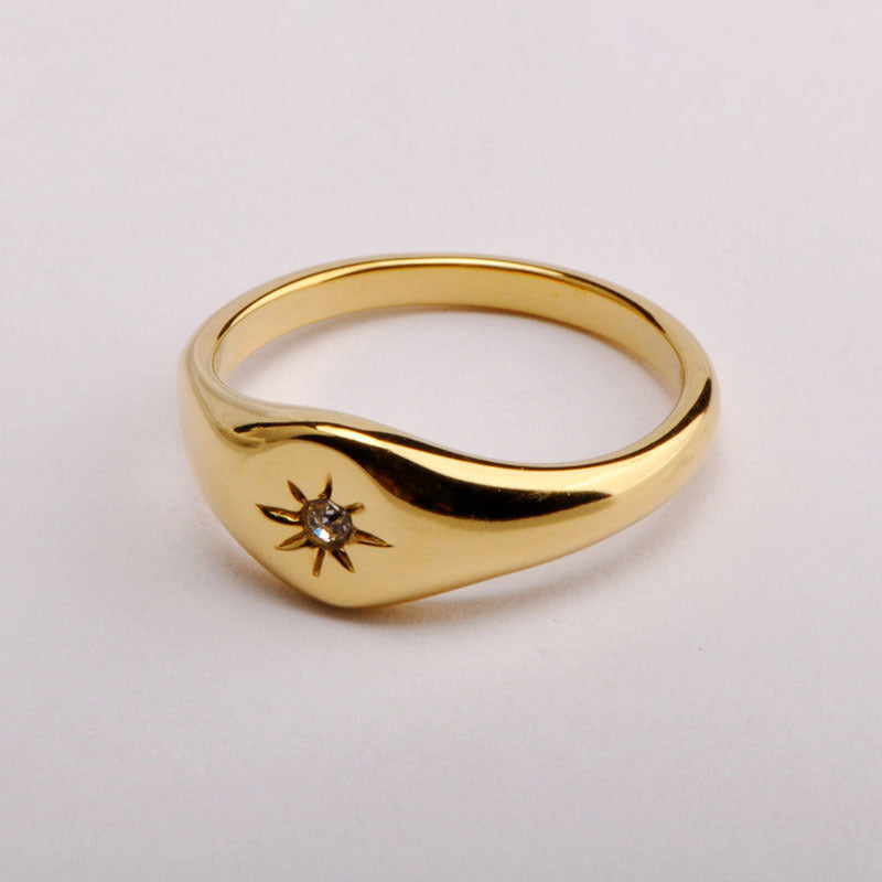 Gold Statement CZ Rings
