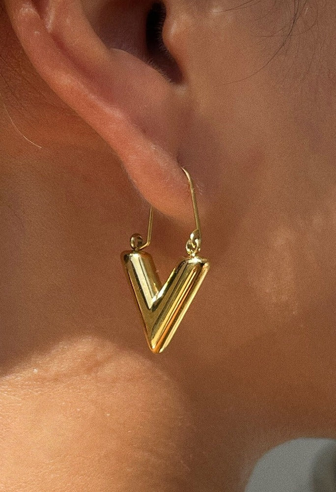 Louis Vuitton Dupe Hoop Earrings