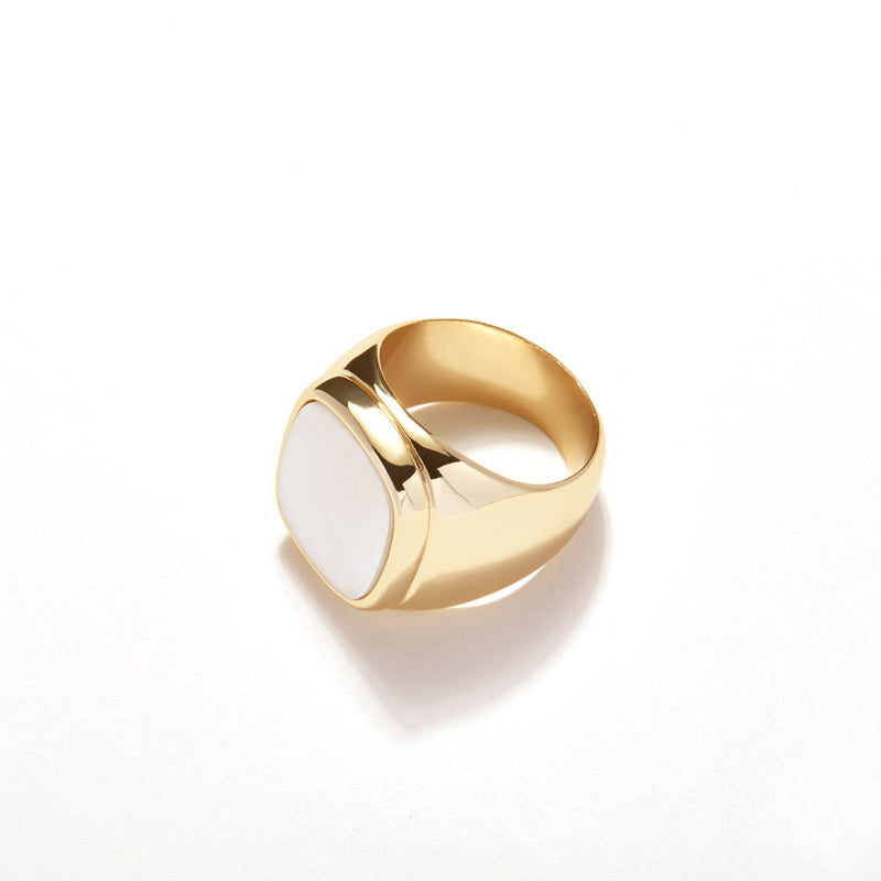 Rhombus Ring, Gold Statement Ring